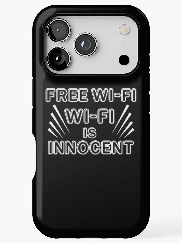 Thumbnail 1 of 4, iPhone Case, Free Wi Fi WiFi Is Innocent, Computer Tech, Computer Repair designed and sold by Designs4Less.