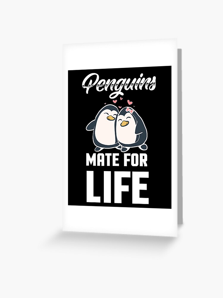 Grußkarte for Sale mit Pinguine lieben, niedliches Pinguin