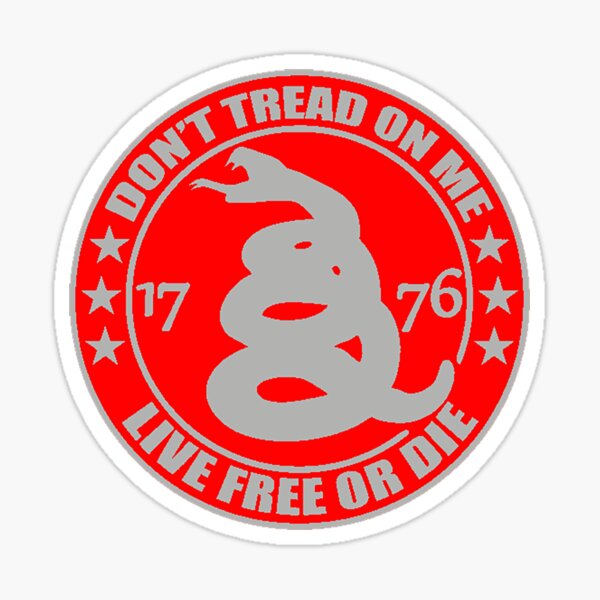 Dont tread on me | 1776 Live Free or Die Sticker