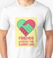 Friends Across the Barricade Slim Fit T-Shirt