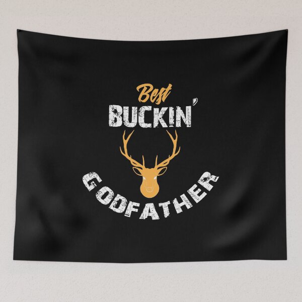 Item preview, Best Buckin Godfather, Deer Hunting Gift, Deer Tail, Deer Antler designed and sold by Designs4Less.