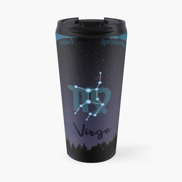 Virgo Zodiac Sign Character Traits Travel Mug