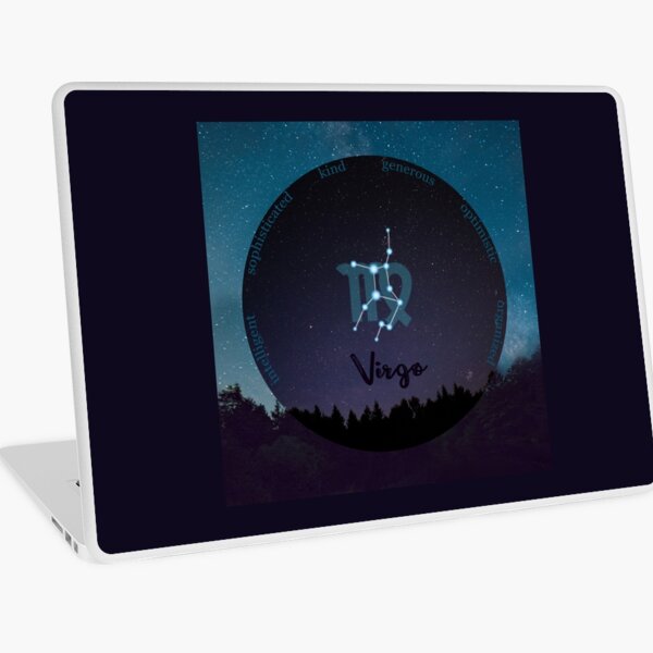 Virgo Zodiac Sign Character Traits Laptop Skin