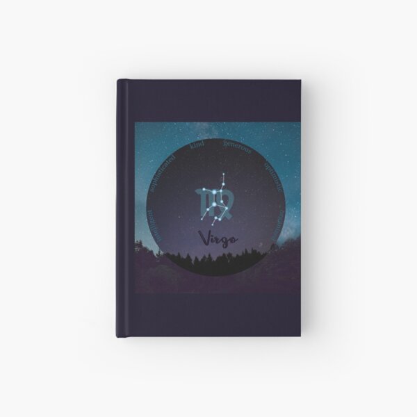 Virgo Zodiac Sign Character Traits Hardcover Journal