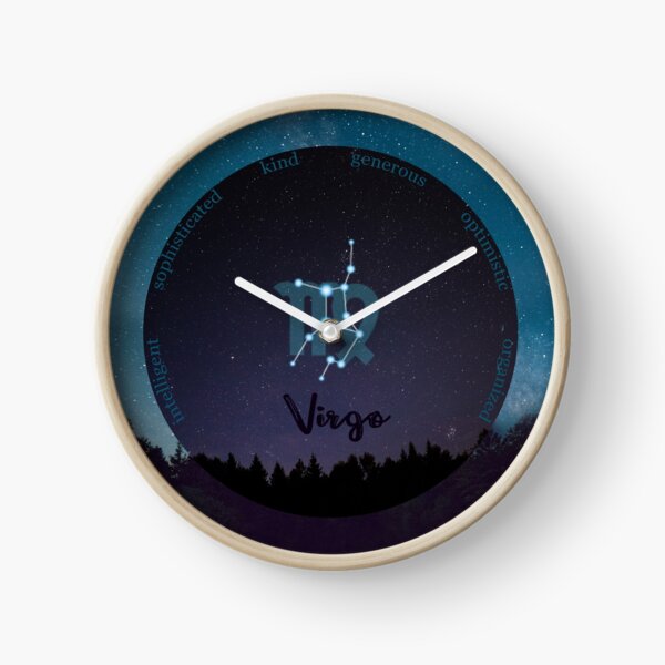 Virgo Zodiac Sign Character Traits Clock
