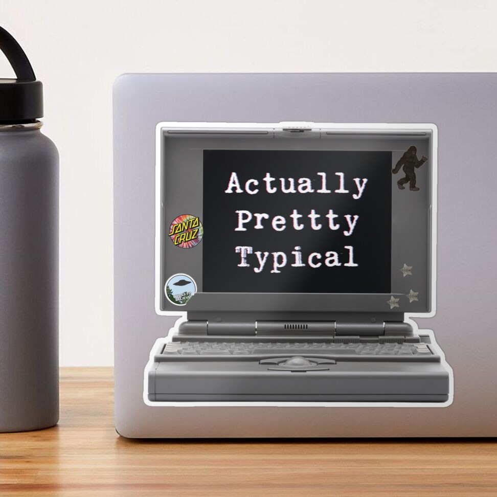 Actually Pretty Typical (the podcast) Sticker
