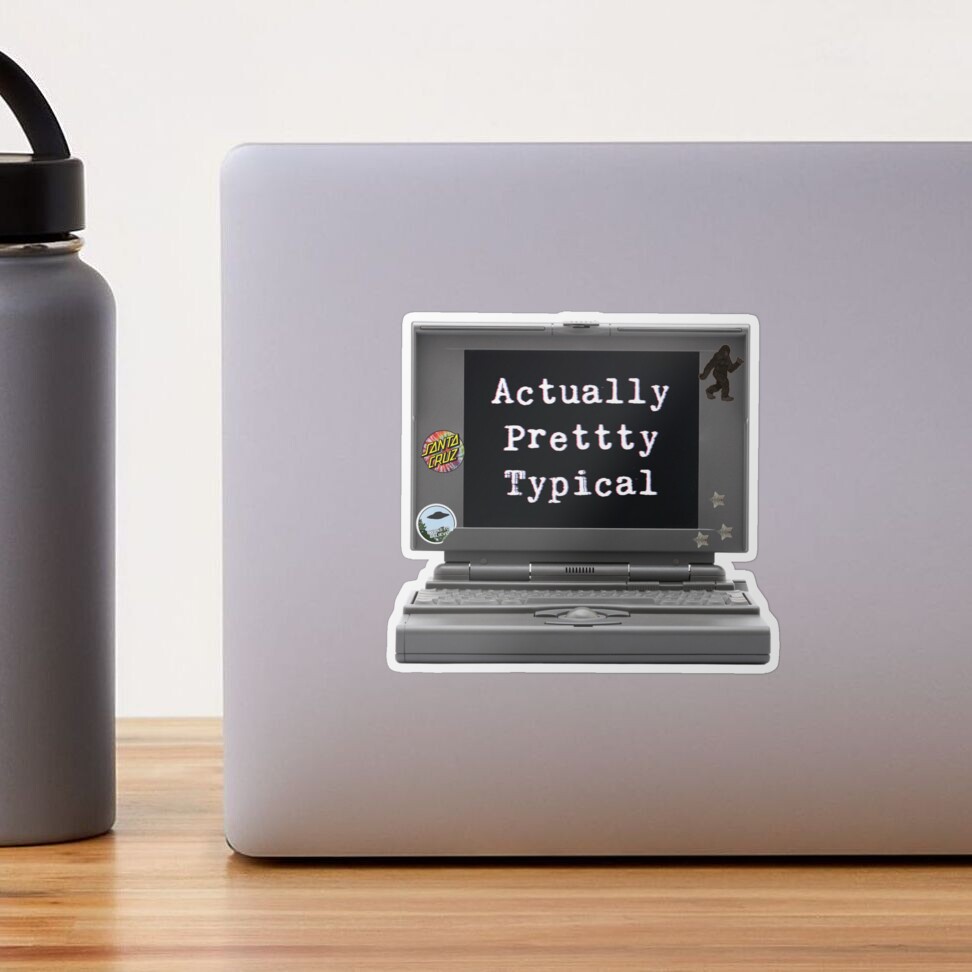 Actually Pretty Typical (the podcast) Sticker