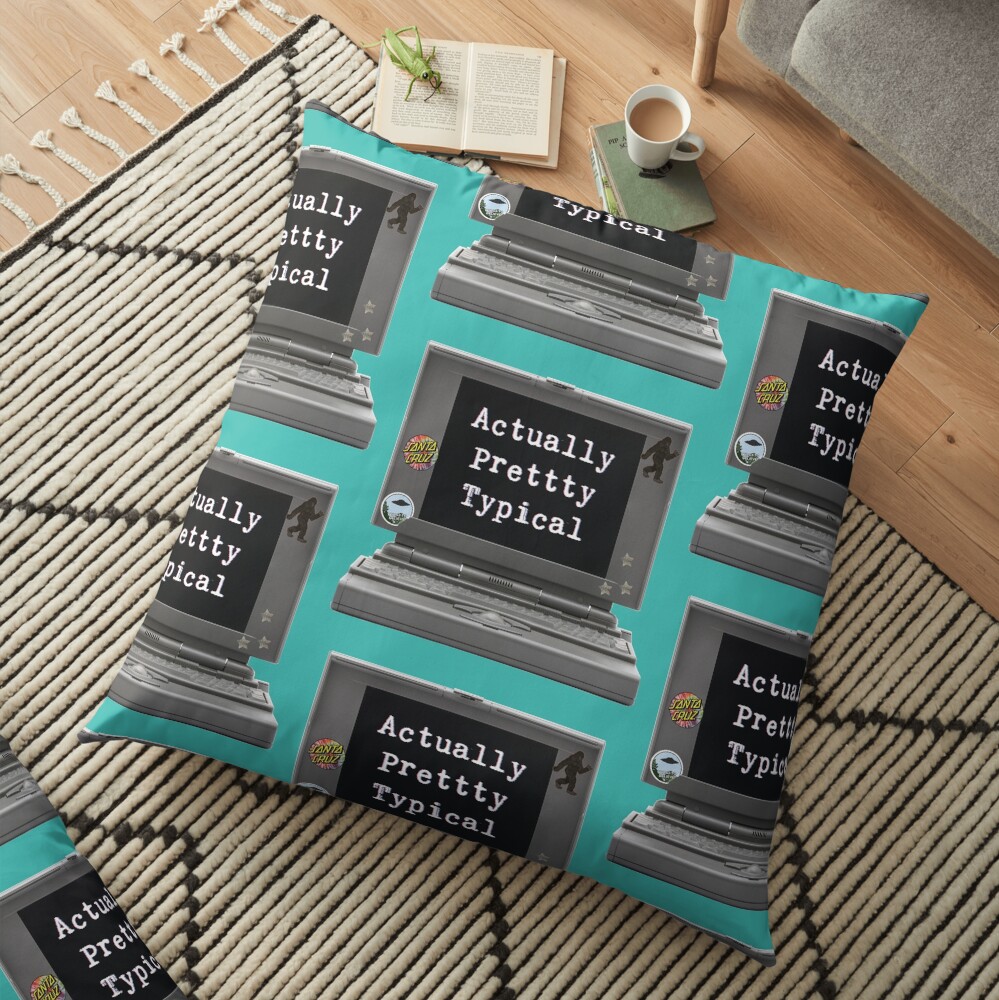 Actually Pretty Typical (the podcast) Floor Pillow