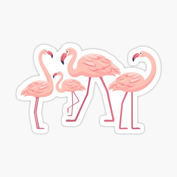 Flamingo Party Stickers Redbubble - gentleman flamingo roblox flamingo free transparent png