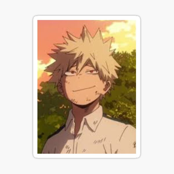 smiley bakugo Sticker