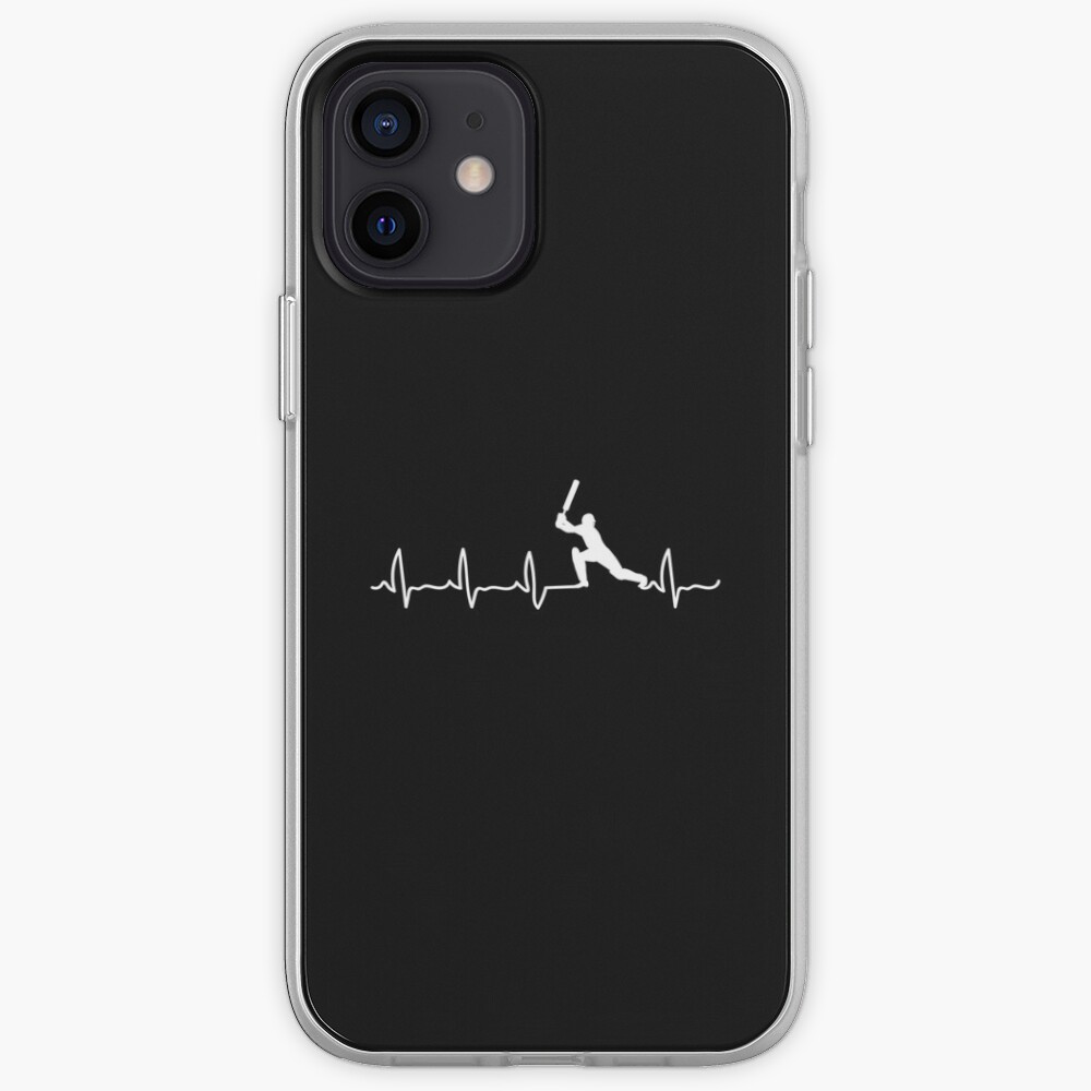 "Cricket Player, Cricket Heartbeat, Cricket Player Gift" iPhone Case