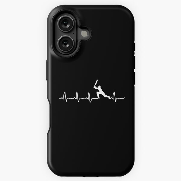 Vista previa del artículo con la obra «Jugador de críquet, latido del corazón de críquet, regalo de jugador de críquet», diseñado y vendido por Designs4Less.