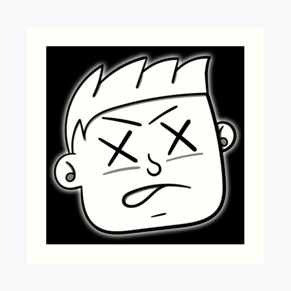 BATE Mad Face Art Print