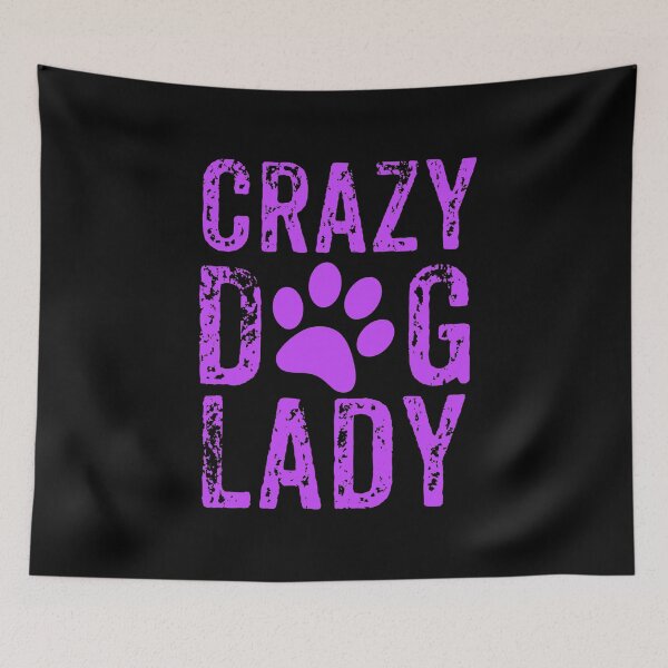 Artikelvorschau, Verrückte Hundedame Purple Design, verrückte Hundemutter, Hundedame entworfen und verkauft von Designs4Less.