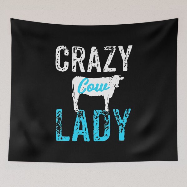 Item preview, Crazy Cow Lady, Cow Lover designed and sold by Designs4Less.