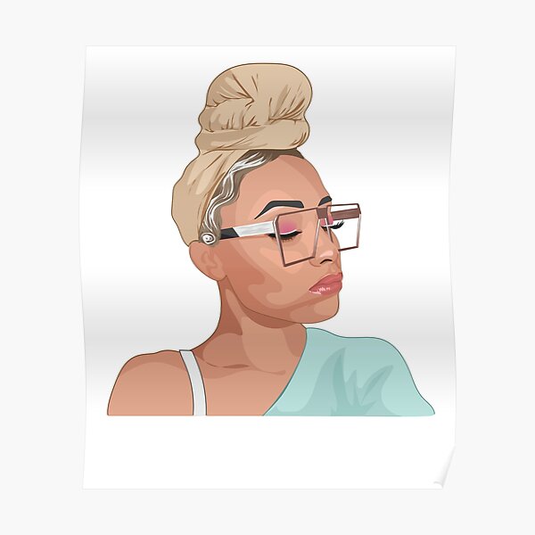 Black Woman Wrapped and Un-bothered Poster