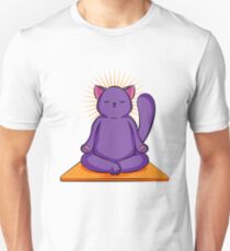Katze Yoga Lustig Kätzchen Unisex T-Shirt