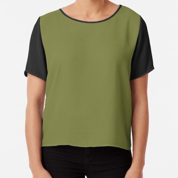 PANTONE 17-0530 TCX Guacamole Chiffon Top