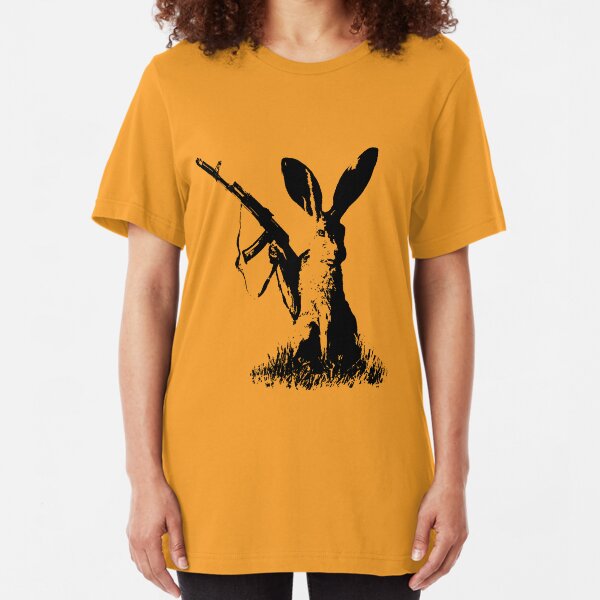Jackrabbit with Kalashnikov Slim Fit T-Shirt