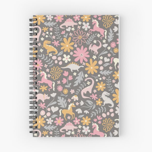 Item preview, Dinosaurs + Unicorns - Gray designed and sold by latheandquill.
