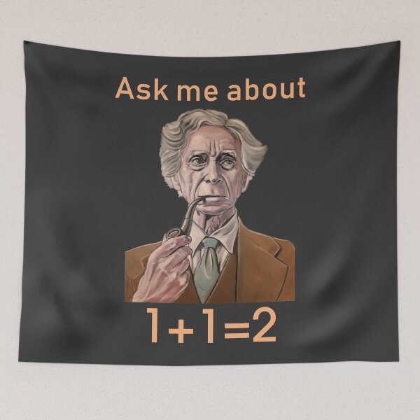 Item preview, Bertrand Russell: Ask me about 1+1 designed and sold by ApparelFactory.