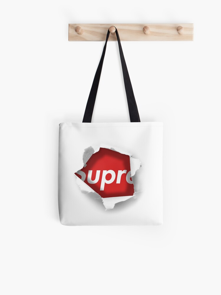 Supreme 3d Hole Tote Bag By Xyae Redbubble