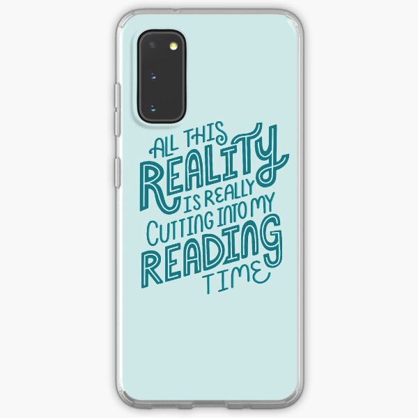 Reality Vs. Reading Book Nerd Quote Lettering Samsung Galaxy Soft Case