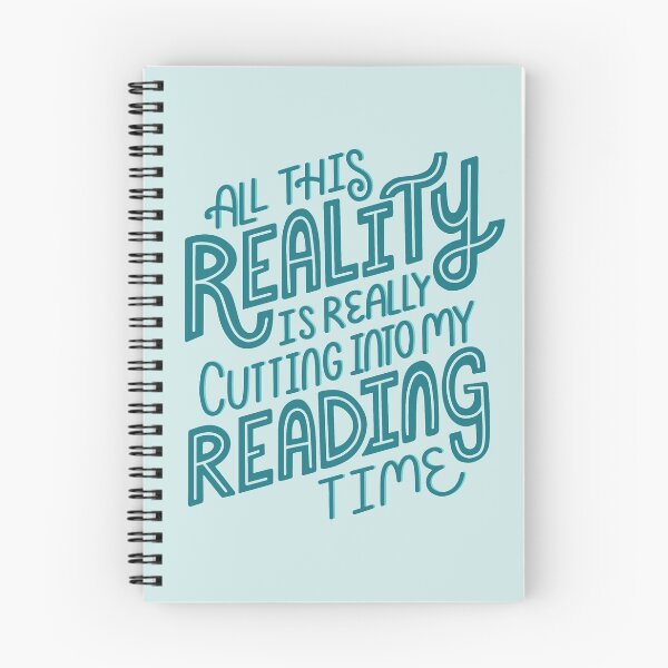 Item preview, Reality Vs. Reading Book Nerd Quote Lettering designed and sold by Kit Cronk.