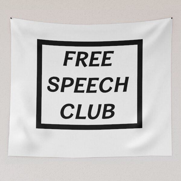 Item preview, Free Speech Club - Black designed and sold by AmericanArt.