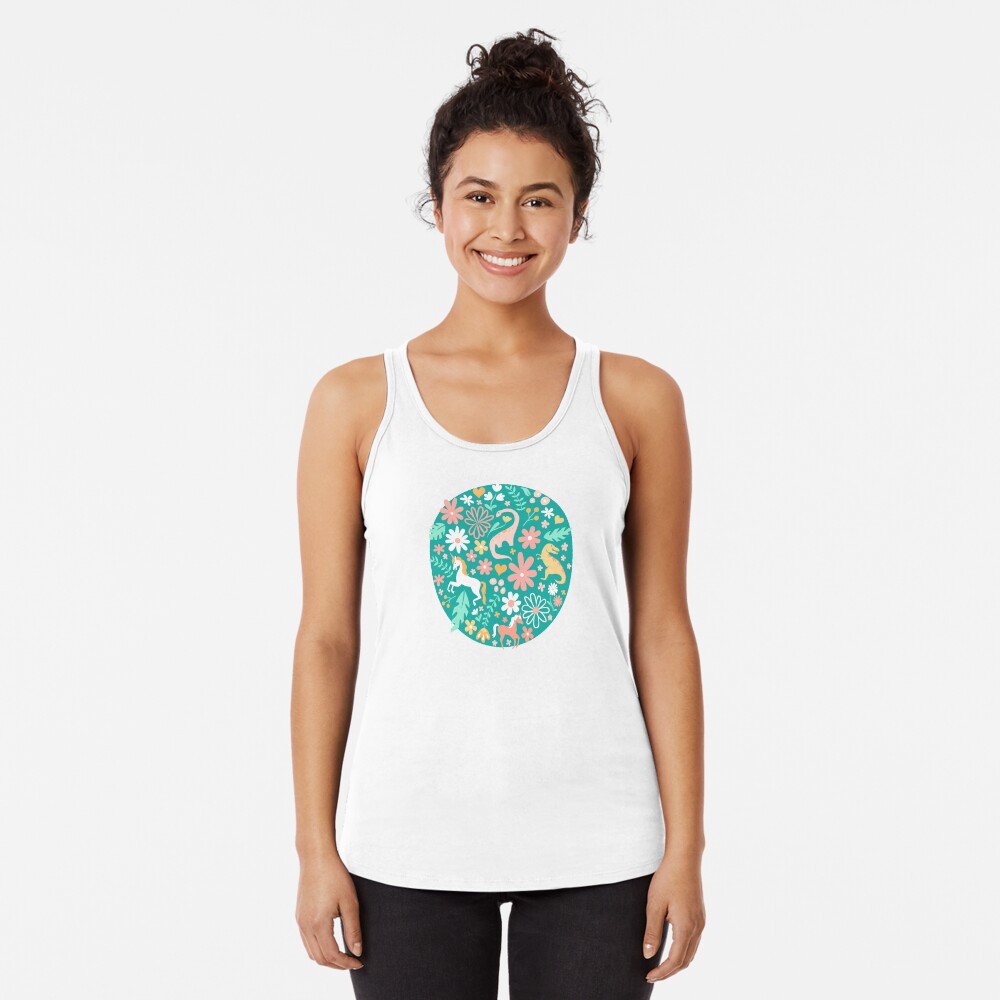 Vista previa del artículo con la obra «Camiseta con espalda nadadora», diseñado y vendido por latheandquill.