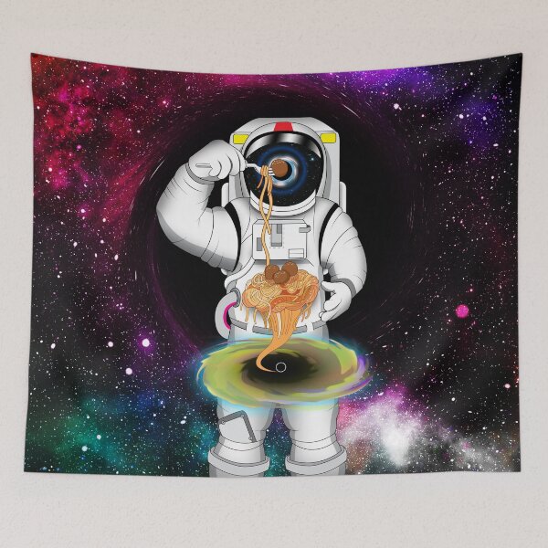 Item preview, Astronaut Eating Spaghetti on a Black Hole designed and sold by Buniverse.