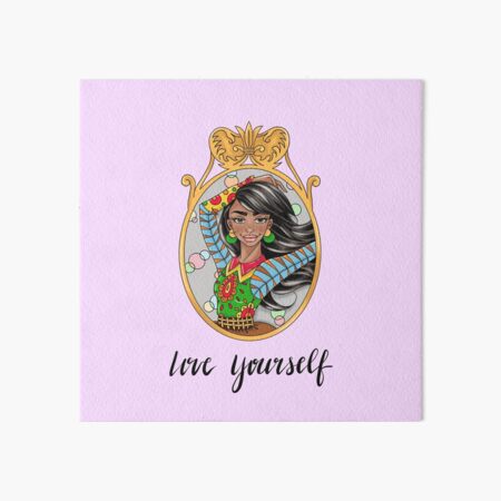 SOPHIE Love Yourself in Purple by Silvana Arias Art Board Print