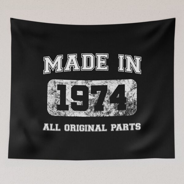Item preview, Made In 1974 All Original Parts Birthday Gift Idea designed and sold by haselshirt.