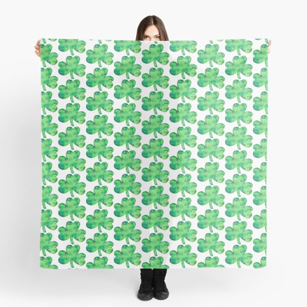 Watercolor Shamrock Scarf