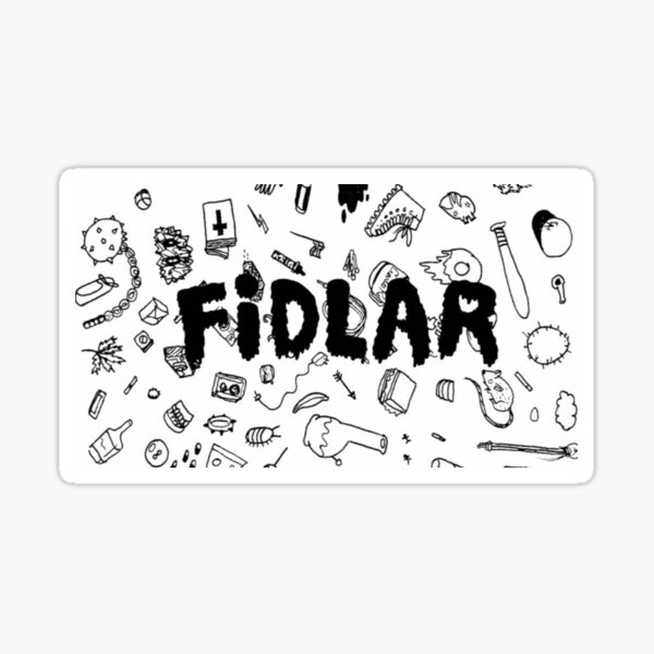 Fidlar doodles Sticker