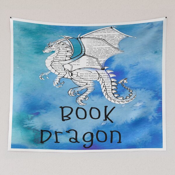 Item preview, Book Dragon with Book Pages designed and sold by Fifth-Marauder.