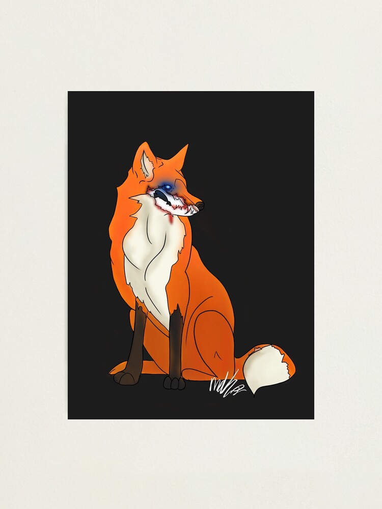 Zombie Fox Photographic Print For Sale By Achillesfigs Redbubble