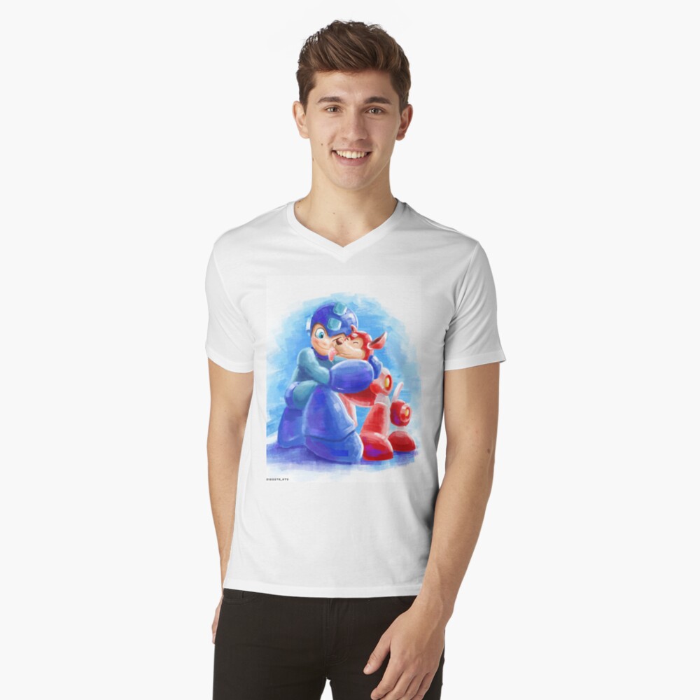 Vista previa del artículo con la obra «Camiseta de cuello en V», diseñado y vendido por diegstr.