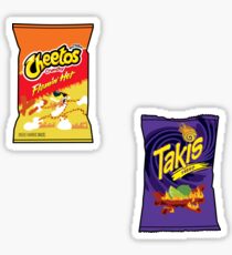 takis and hot cheetos Sticker