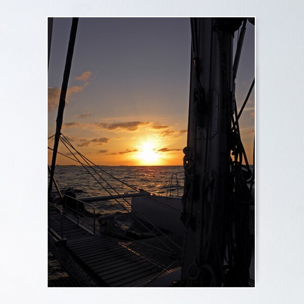 Item preview, Catamaran Sunset ~ Nassau the Bahamas designed and sold by Bonnie Robert.