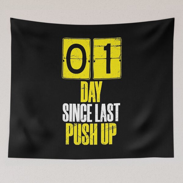Item preview, Days Since Last Push Up designed and sold by BlueRockDesigns.