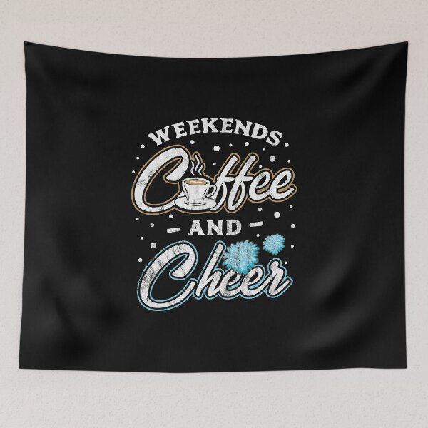 Item preview, Weekends Coffee Cheer Cheerleading Gift Idea designed and sold by haselshirt.