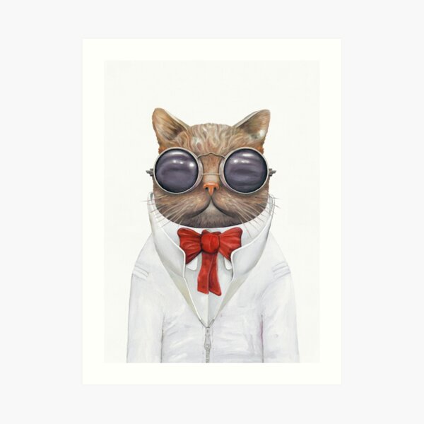 Astro Cat Art Print