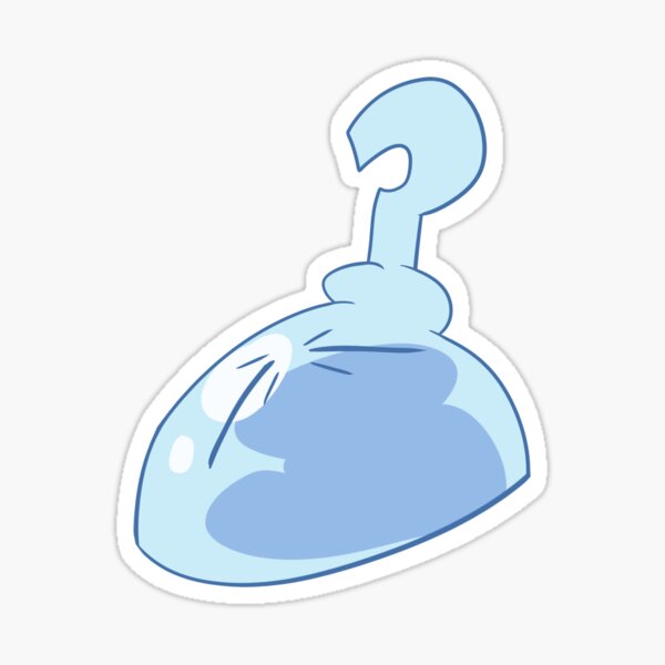 Fantasy Anime Blue Slime Sticker for Sale by RainbowFoxTales