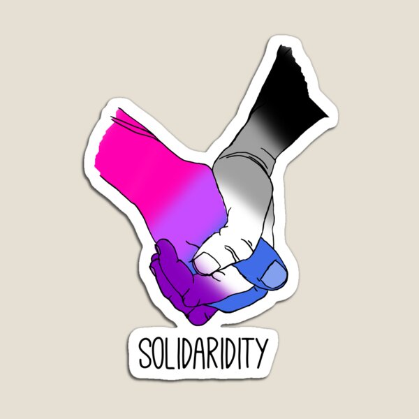 Bisexual/ Asexual Solidarity Magnet