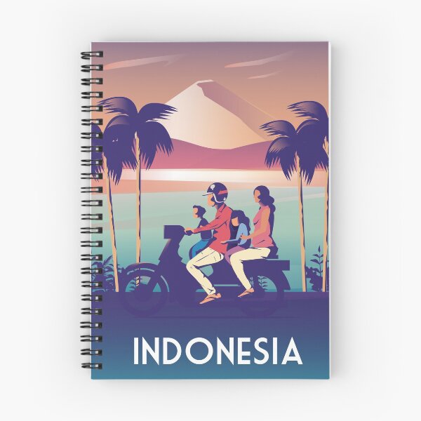 Item preview, Indonesia travel poster designed and sold by Arctic frame studio.