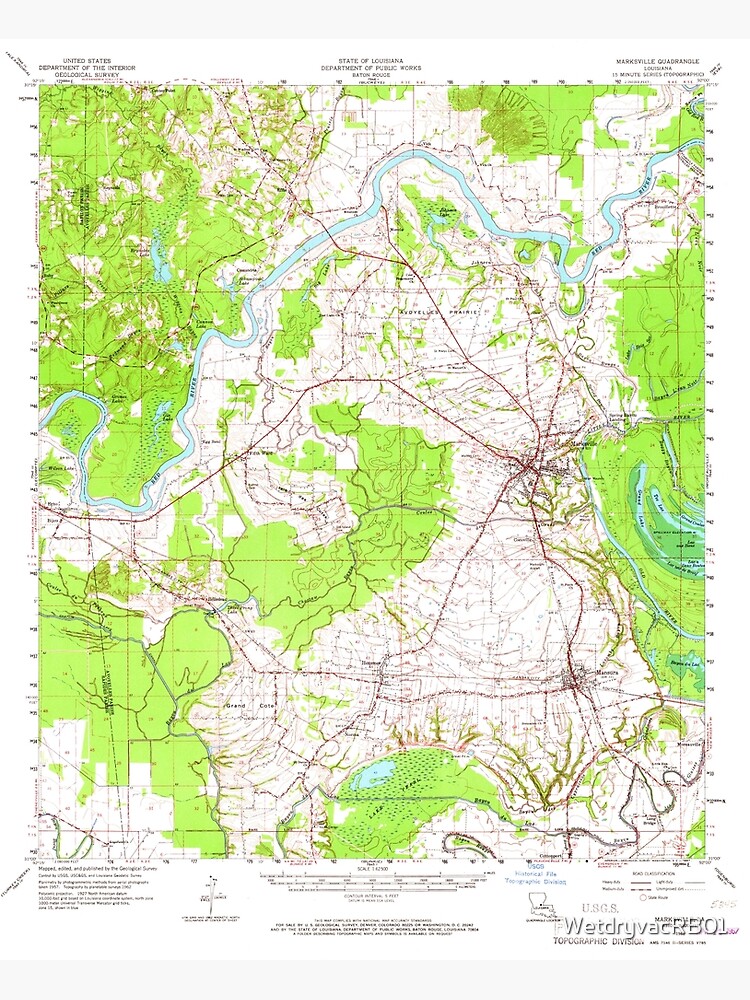 Louisiana Topographic Map