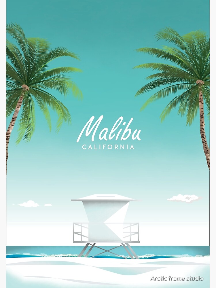 "Malibu beach california poster " Photographic Print for Sale by