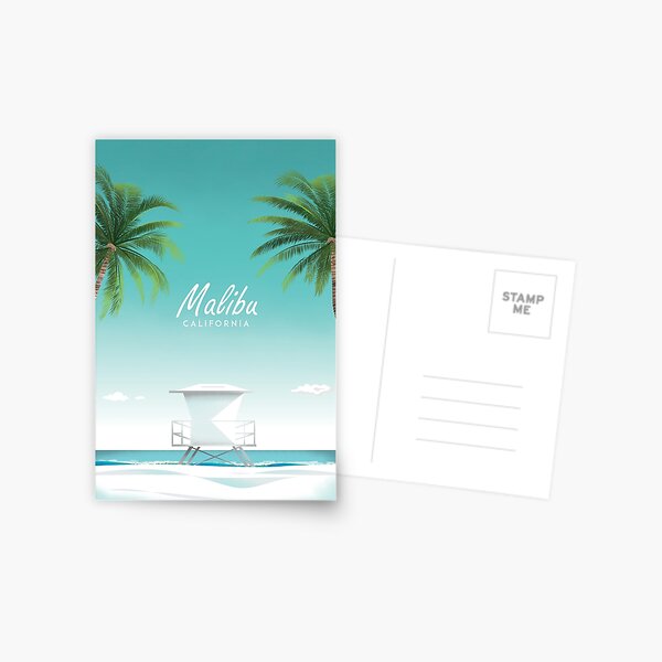 Item preview, Malibu beach california poster  designed and sold by Arctic frame studio.