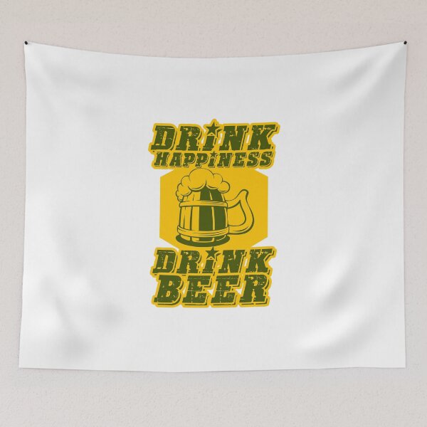 Item preview, Drink happiness - drink beer designed and sold by Rokahr-overland.